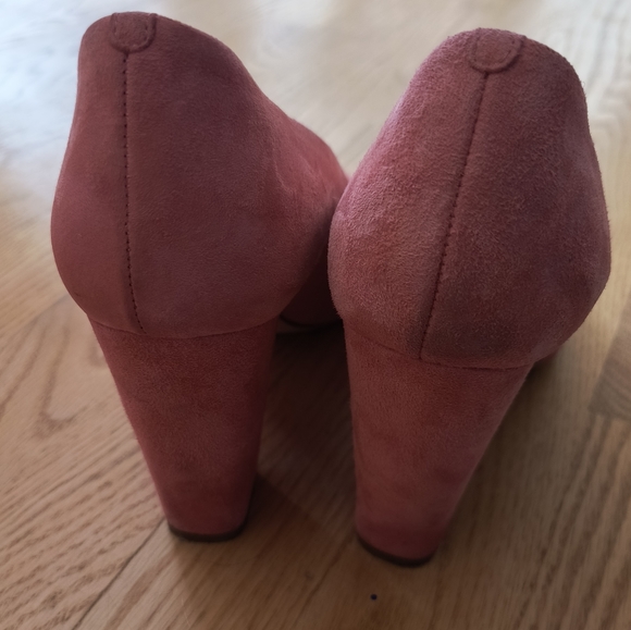 J Crew Stella Coral pink heels pumps shoes size 9 1/2 - Picture 2 of 10